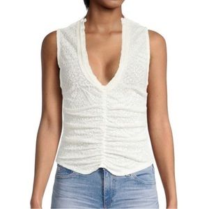 NWT Free People Love Her Tank in Gardenia size XS